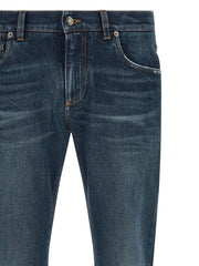 Dolce & Gabbana Blue Cotton Jeans Denim