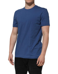 Dolce & Gabbana Blue Cotton Men Round Neck Underwear T-shirt - Men’s Undershirts