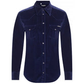 Dolce & Gabbana Blue Cotton Shirt - IT38 | XS - Shirts