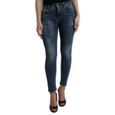 Dolce & Gabbana Blue Cotton Skinny Jeans - IT40