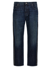 Dolce & Gabbana Blue Cotton Skinny Jeans - IT46 | S