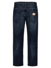 Dolce & Gabbana Blue Cotton Skinny Jeans - IT46 | S