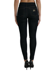 Dolce & Gabbana Blue Cotton Stretch Denim Skinny Jeans - IT40|S - Jeans