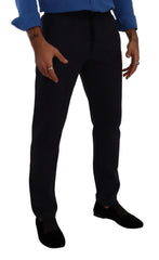 Dolce & Gabbana Blue Cotton Stretch Jogging Trouser Pants - IT46 | S - Joggers