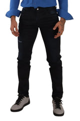 Dolce & Gabbana Blue Cotton Stretch Skinny Denim Trouser Jeans - IT48 | M - Jeans