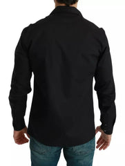 Dolce & Gabbana Blue Cotton Striped Pajama Lounge Shirt - IT40 | M - Loungewear Tops