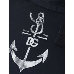 Dolce & Gabbana Blue Cotton Sweatshirt - L - Hoodies