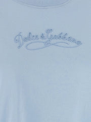 Dolce & Gabbana Blue Cotton T-Shirt