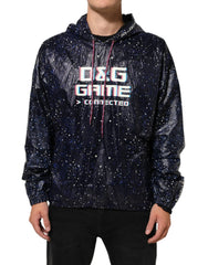 Dolce & Gabbana Blue D&G Game Hooded Men Sweatshirt Sweater - IT50 | L - Hoodies