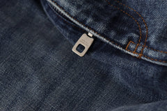 Dolce & Gabbana Blue Denim Crystal Embellished Pants Jeans - IT38|XS - Jeans