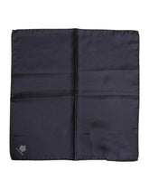 Dolce & Gabbana Blue DG Crown Silk Square Men Foulard Scarf - Scarves & Shawls