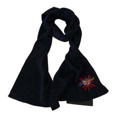 Dolce & Gabbana Blue #DGLovesLondon Wrap Shawl Wool Scarf - Scarves & Shawls