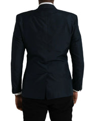 Dolce & Gabbana Blue GOLD Notch Single Breasted Coat Blazer - IT50 | L - Sport Jackets