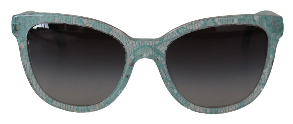 Dolce & Gabbana Blue Lace Acetate Crystal Round DG4190 Sunglasses - Sunglasses