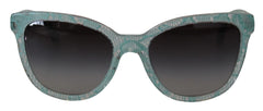 Dolce & Gabbana Blue Lace Acetate Crystal Round DG4190 Sunglasses - Sunglasses
