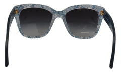 Dolce & Gabbana Blue Lace Acetate Rectangle Shades DG4226 Sunglasses - Sunglasses