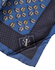 Dolce & Gabbana Blue Lady Bug Silk Square Handkerchief Scarf - Scarves & Shawls