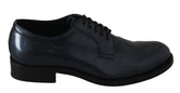 Dolce & Gabbana Blue Leather Derby Dress Formal Shoes - EU39/US6 - Shoes
