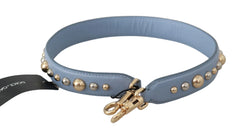 Dolce & Gabbana Blue Leather Handbag Accessory Shoulder Strap - Handbag & Wallet Accessories