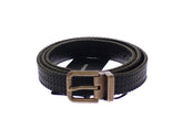 Dolce & Gabbana Blue Leather Logo Belt - 95 cm / 38 Inches - Belts