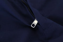 Dolce & Gabbana Blue Linen Cotton Slim Trousers Chinos Pants - IT52 | XL - Chinos