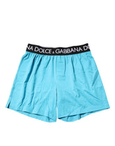 Dolce & Gabbana Blue Logo Waist Regular Boxer Shorts Underwear - IT4 | S - Boxer Shorts