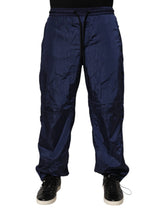 Dolce & Gabbana Blue Nylon Straight Jogger Sweatpants Pants - IT44 | XS - Joggers