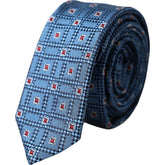 Dolce & Gabbana Blue Patterned 100% Silk Adjustable Men Tie - Neckties
