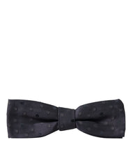 Dolce & Gabbana Blue Polka Dot Silk Adjustable Neck Men Papillon Bow Tie - Neckties