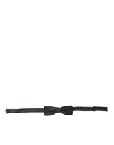 Dolce & Gabbana Blue Polka Dot Silk Adjustable Neck Men Papillon Bow Tie - Neckties