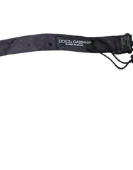 Dolce & Gabbana Blue Polka Dot Silk Adjustable Neck Men Papillon Bow Tie - Neckties