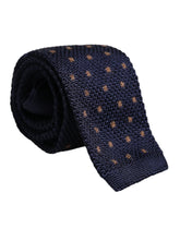 Dolce & Gabbana Blue Polka Dot Silk Adjustable Necktie Tie - Neckties