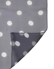 Dolce & Gabbana Blue Polka Dot Silk Square Foulard 91.5cm x 89.5cm Scarf