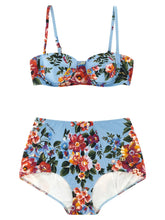 Dolce & Gabbana Blauer Polyamid-Bikini