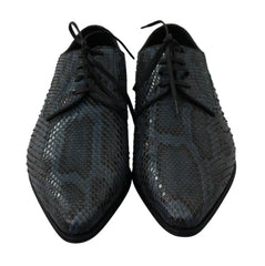 Pantofi Dolce & Gabbana, piele șopârlă albastră