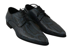 Pantofi Dolce & Gabbana, piele șopârlă albastră