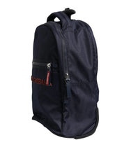 Dolce & Gabbana Blue Red Polyester Kids Back Pack Wheel Suitcase Bag - Backpacks