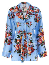 Dolce & Gabbana Blue Silk Blouse