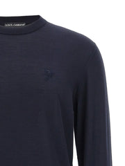 Dolce & Gabbana Blue Silk Cardigan