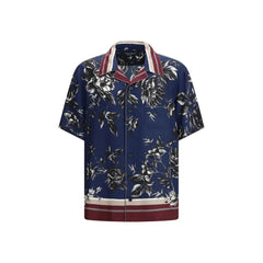 Dolce & Gabbana Blue Silk Pattern Shirt