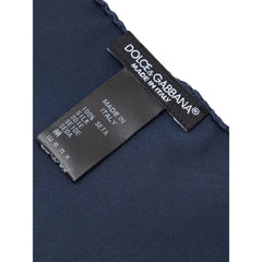 Dolce & Gabbana Blue Silk Pocket Square - Handkerchiefs