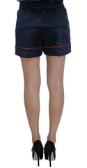 Dolce & Gabbana Blue Silk Stretch Sleepwear Shorts - IT1 | XS - Pajamas