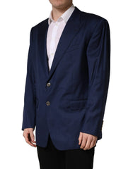 Dolce & Gabbana Blue Single Breasted 2 Button Suit Jacket - IT56 | XXL