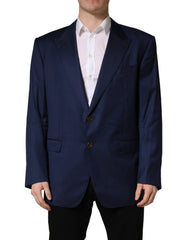 Dolce & Gabbana Blue Single Breasted 2 Button Suit Jacket - IT56 | XXL