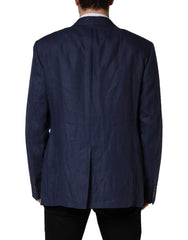 Dolce & Gabbana Blue Single Breasted 2 Button Suit Jacket - IT58 | 3XL