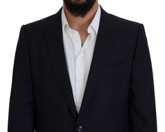 Dolce & Gabbana Blue Single Breasted 2 Piece MARTINI Suit - IT54 | XL - Suits