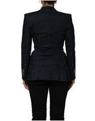 Dolce & Gabbana Blue Single-Breasted Denim Blazer Jacket - IT38 | XS