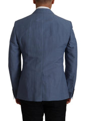 Dolce & Gabbana Blue Single Breasted Logo Blazer Jacket - IT48 | M - Sport Jackets