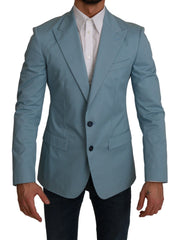 Dolce & Gabbana Blue Slim Fit Coat Jacket MARTINI Blazer - IT48 | M - Sport Jackets