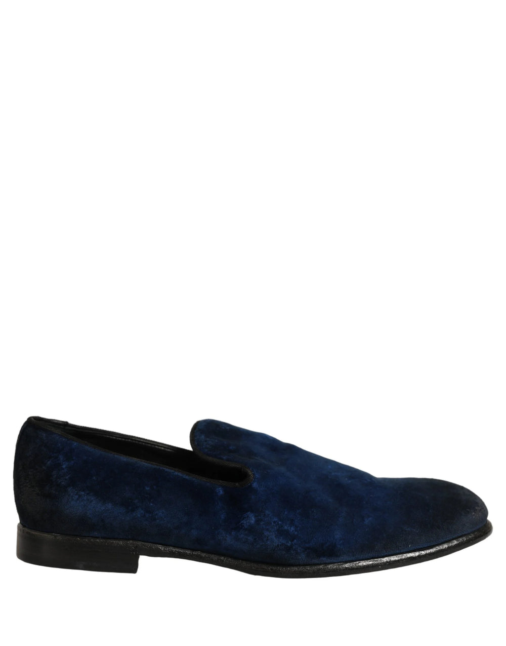 Dolce & Gabbana Blue Suede Slip On Men Slippers Loafers Shoes - EU44/US11